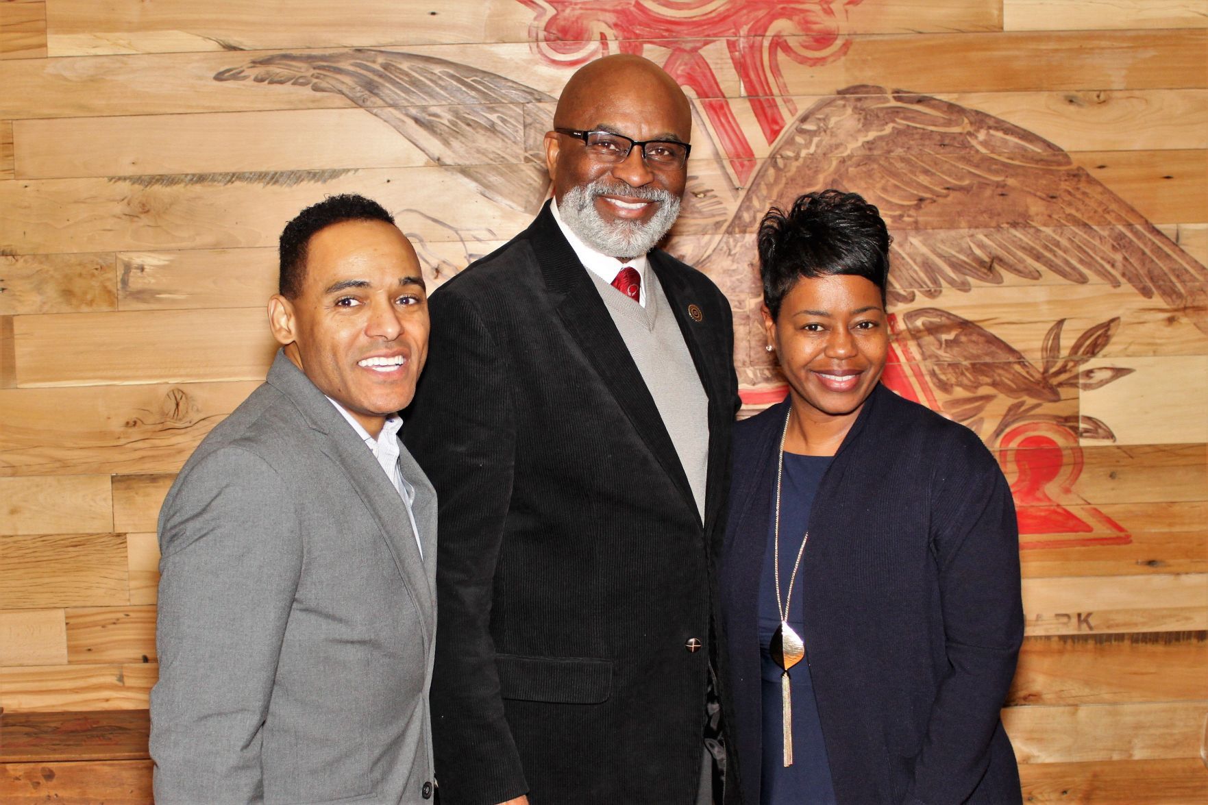 Tim Lampley, David E. Glenn Sr., Michelle Tucker (CEO of Epworth)